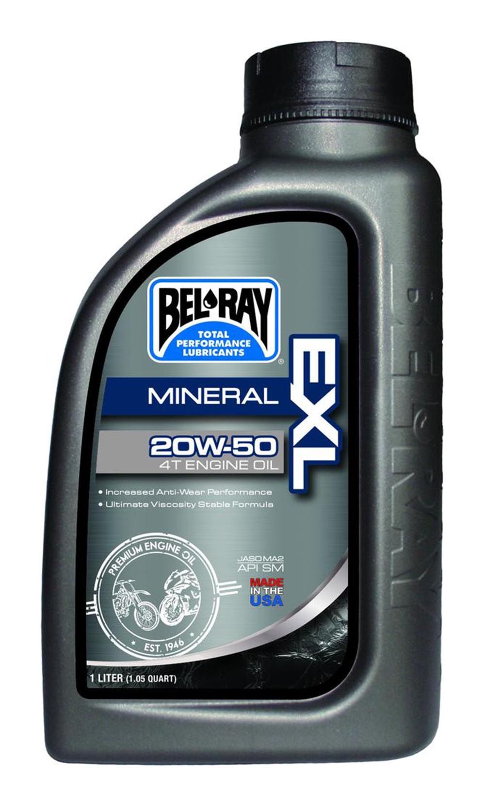 Bel-Ray EXL Mineral 4T Oil 20W-50-1 Liter