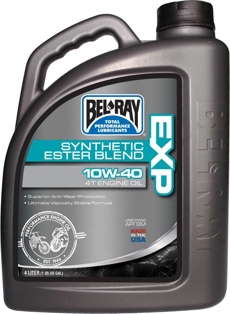 Bel-Ray EXP Synthetic Ester Blend 4T Oil 10W-40 4 Liter 
