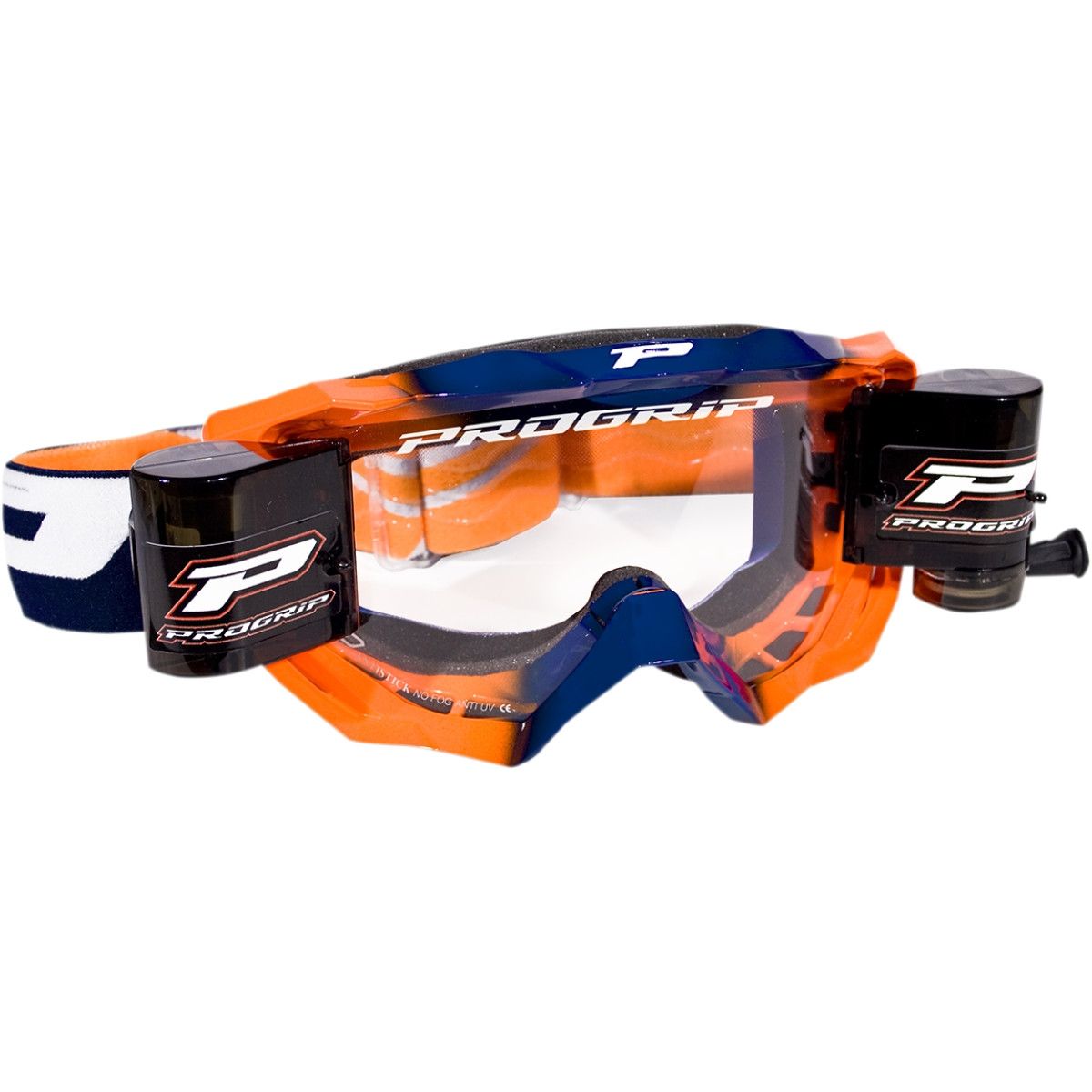 Progrip Crossbril 3200 Venom Roll-Off oranje/blauw