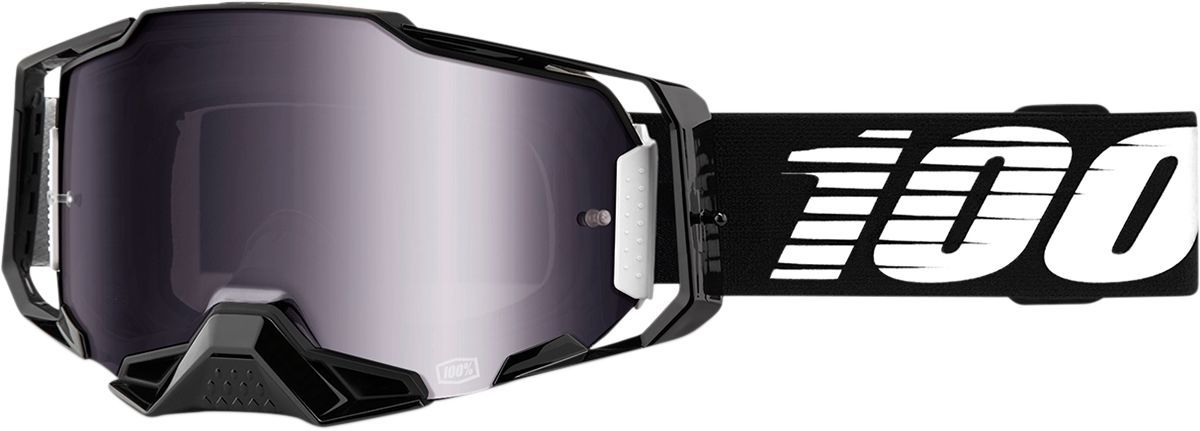 100% Armega Crossbril Black-Silver Mirror