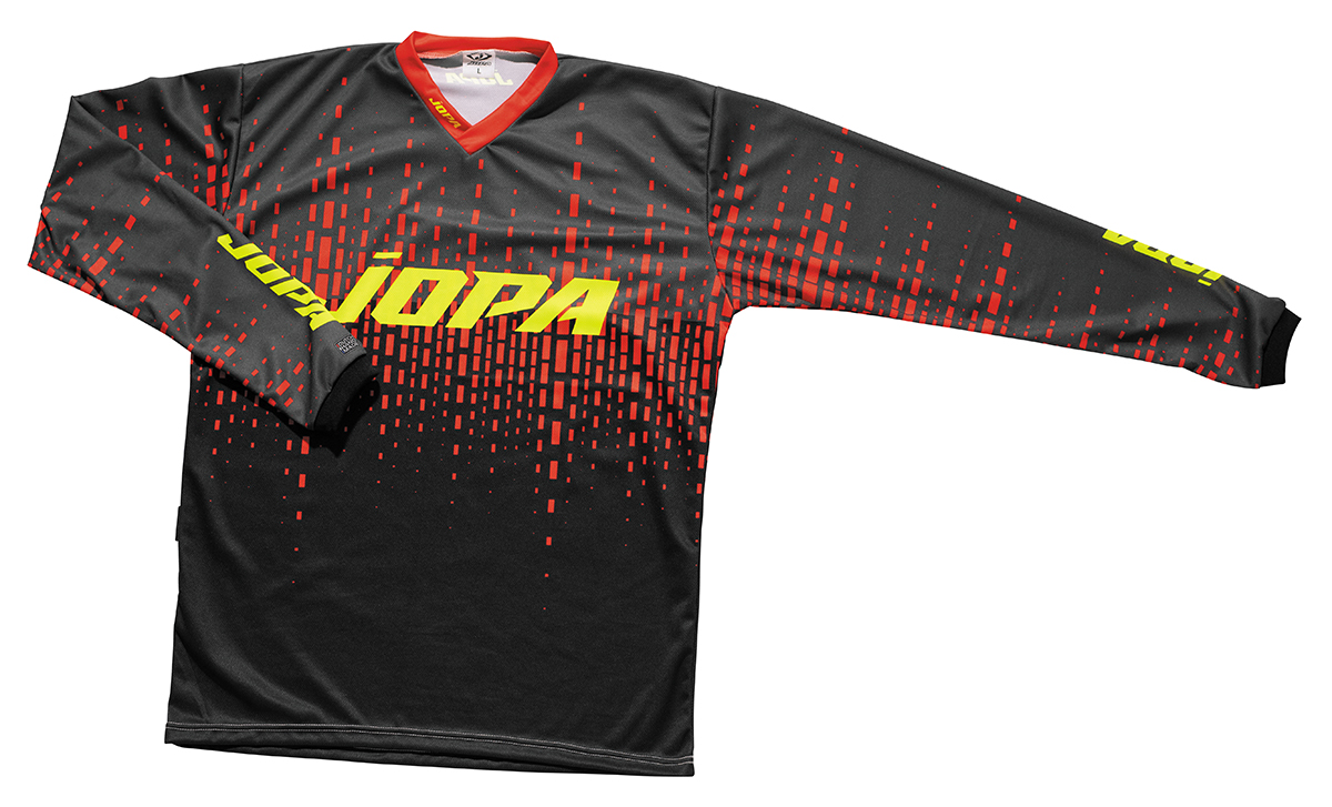 Jopa MX-Jersey 2021 Kids Lithium Grey/Red/Yellow Fluo 128
