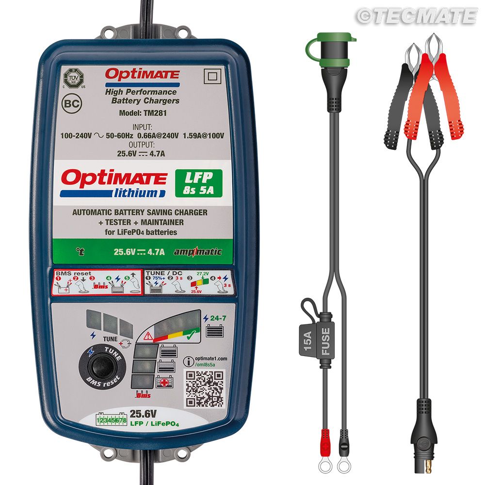 CHARGER OPT LITHIUM 8S 5A