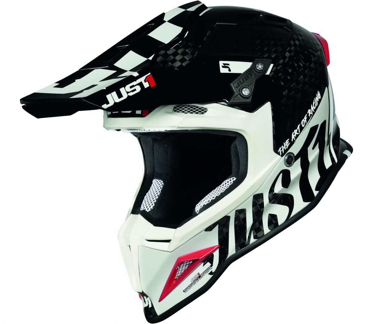 JUST1 Helmet J12 PRO Racer White-Carbon 60-L